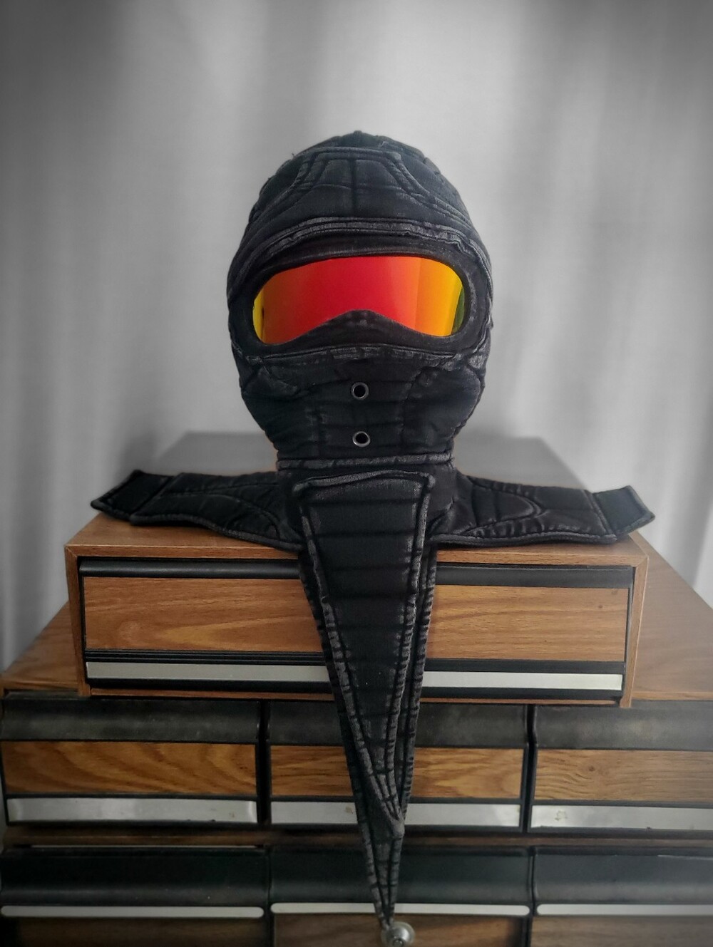 Demobaza Full Cloth Head Mask With Built In Glasses Zipper
